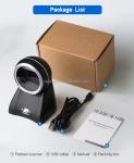 Omnidirectional 2D Desktop Barcode Scanner With Display Screen Code Reader