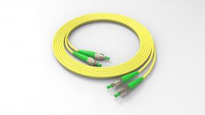 China Single Mode Fiber Optic Patch Cable Duplex OS2 FC APC To FC APC Patch Cord wholesale