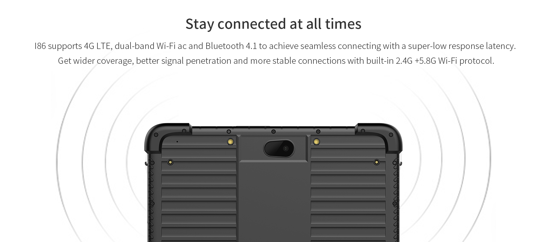 737g Industrial Rugged Tablets with NFC IP67 Waterproof 4G LTE 2D Barcode Scanner