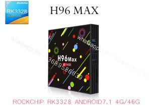 China H96 MAX 4G 64G LED DISPLAY SCREEN ANDROID 7.1 TV BOX RK3328 QUAD CORE CHIP USB3.0 4K HD TV BOX wholesale