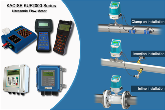 Cheap Wireless Clamp On Type Ultrasonic Flow Meter With LCD Display