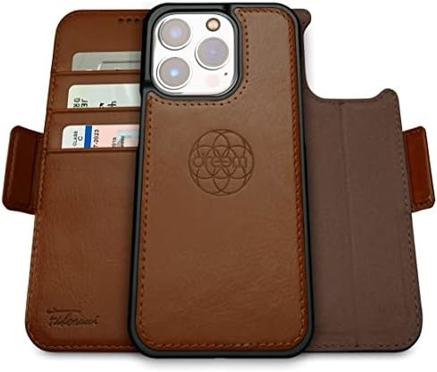 iPhone 13 Wallet case / 2-in-1 shock case and detachable vegan leather set, MagSafe compatible, RFID-protected