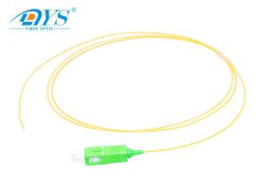 China SC APC G657A1 Fiber Optic Patch Cord 0.9mm Fiber Optics Pigtail 1 Meter wholesale