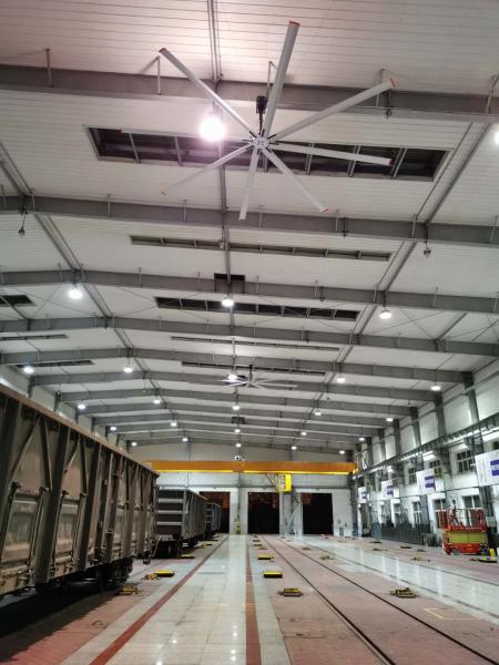 Quality Beacon 24ft Hvls Fan Factory Ceiling Fan Large Size Customized Logo for sale