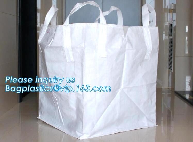 polypropylene woven plastic jumbo bag pp big bag for sand, building material, 500kg-1000kg PP Woven Jumbo Bag Big Bag wi