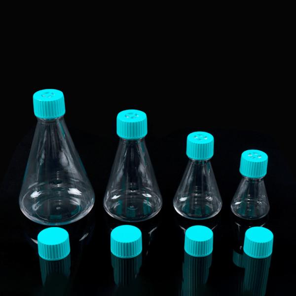 Quality Bacterial Cell Culture Flasks 125ml 66mm PCR Laboratory for sale