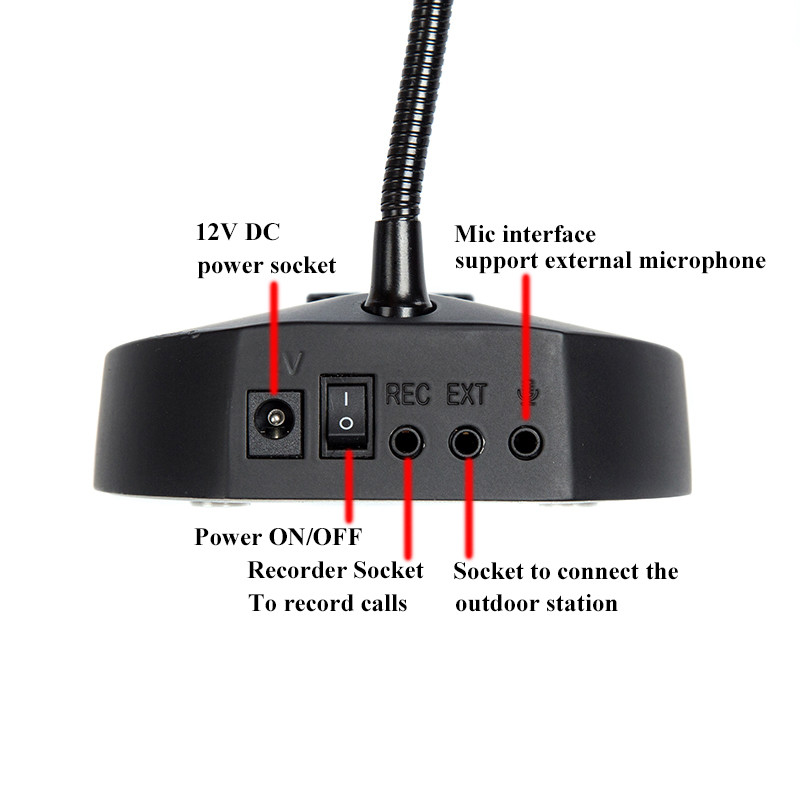 ROHS Interphone Window Intercom System For Talk Through Glass Counter Service