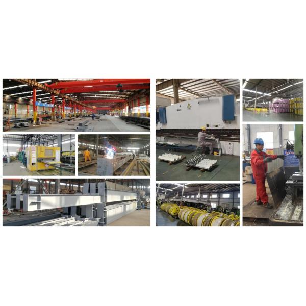 Prefab Steel Structure Workshop with H-Section Beams 50-Year Lifespan