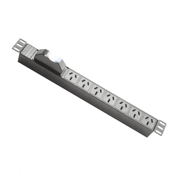 Quality 19" 1U Power Distribution Unite 7way Socket Adapter AUS Pdu For Network Cabinet for sale