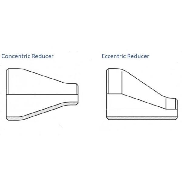 Nickel Alloy Concentric Eccentric Reducer , Butt Weld Tube Fittings For Petroleum