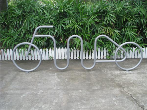 Outdoor Steel Bicycle Parking Rack , Bike Parking Stand With 6 Bike Capacity