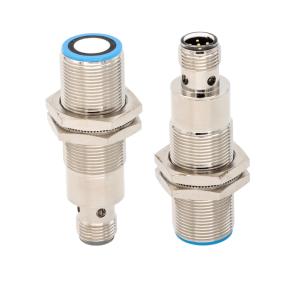 Copper Nickel Plated Ultrasonic Sensor U18 Analog Output 4-20mA NPN 10-30VDC