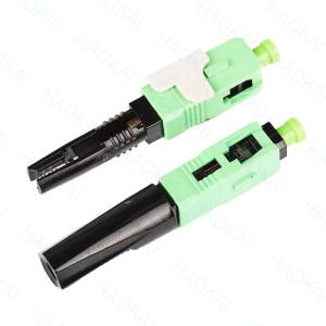 China 0.3db 60mm SC APC Fast Connector SM FTTH Fiber Optic Quick Connector on sale
