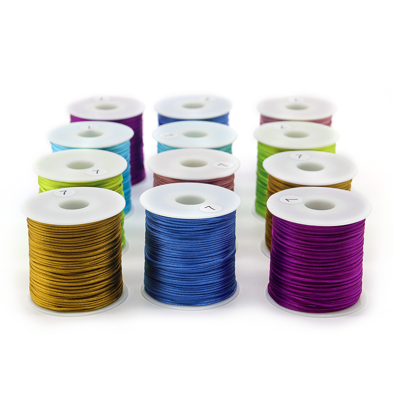 1mm 1.5mm 2mm Nylon String Cord Woven Craft String for Chinese Knot Tassel Accessories