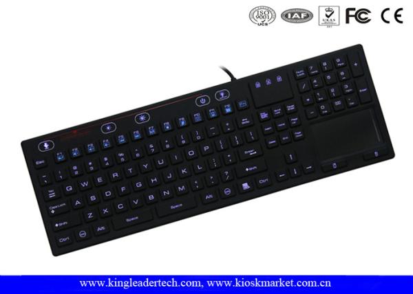 Quality On / Off Switch Silicone Laptop Keyboard 106 Keys Adjustable Brightness for sale
