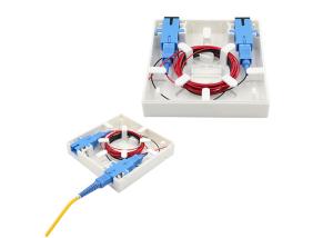 Plastic IP55 Fiber Optic Terminal Box Ftth Desktop Wall Socket Terminal