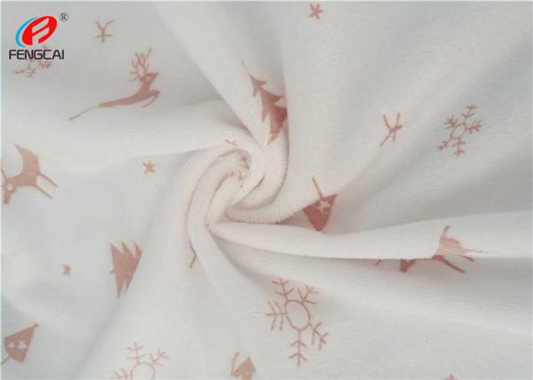 Quality Embossed Crushed 100 Polyester Patterned Velvet Fabric For Blanket / Sofa for sale