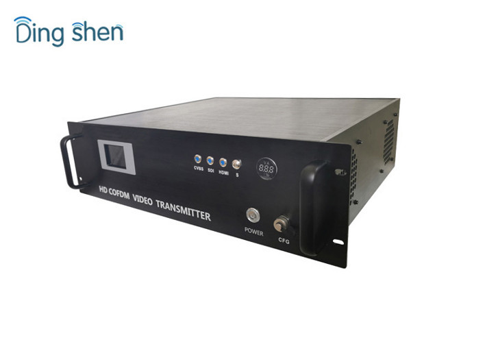 19 Inch Rf Powerful Radio Transmitter And Receiver 433mhz For Vehicle NLOS Mobile Digital Image Transmission