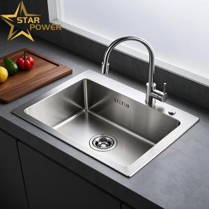 China Stainless Steel Hand-Made Sink Kitchen Commercial Dual UseIcrease Wire Drawing wholesale