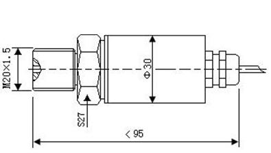 15VDC Pressure Transmitter Sensor OEM Strain Gauge Transducer