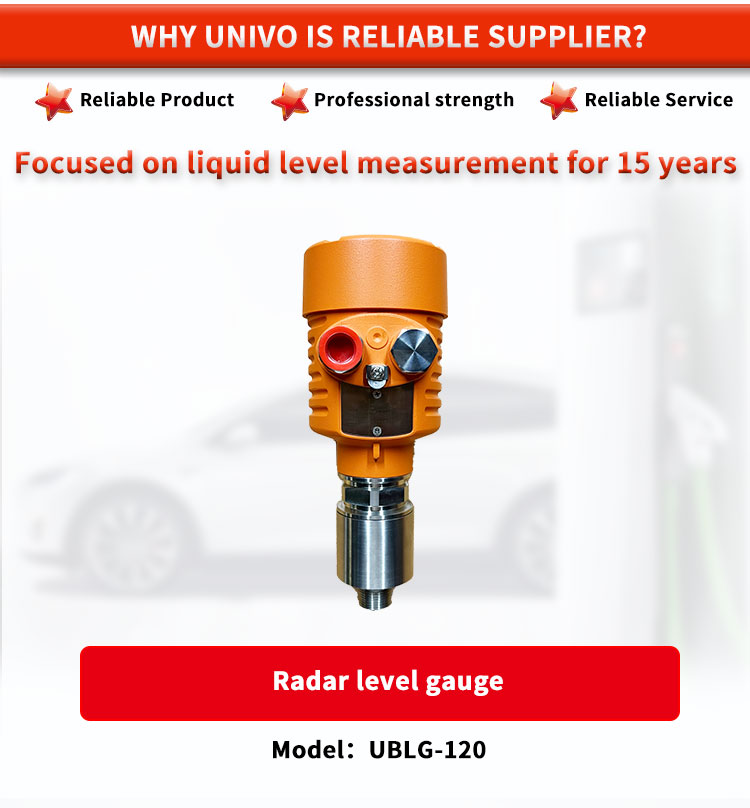 UNIVO UBLG-120 Radar Level Meter for Monitoring Liquid Position within 0-100m Range