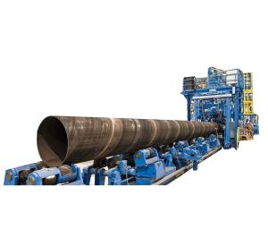 Large Diameter Spiral Welded Pipe Mill Machine PLC Automatic Controlled