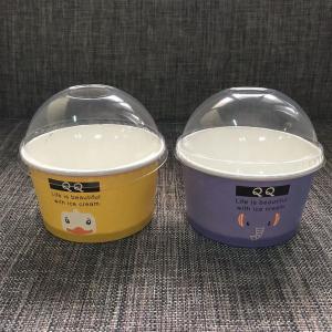 China Customized Packing Way Acceptable Paper Ice Cream Cups with Full Volume 180-700ml wholesale