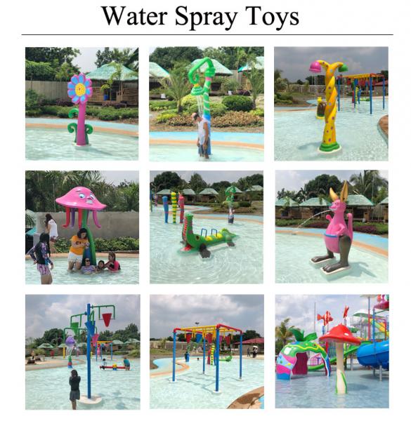Family Interactive Water Park Spray Water House Slide Equipment