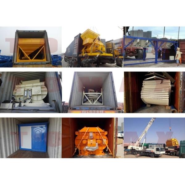 Model HZS35 Stationary Fixed Concrete Batching Plant Electric Power With 35m3/H Capacity