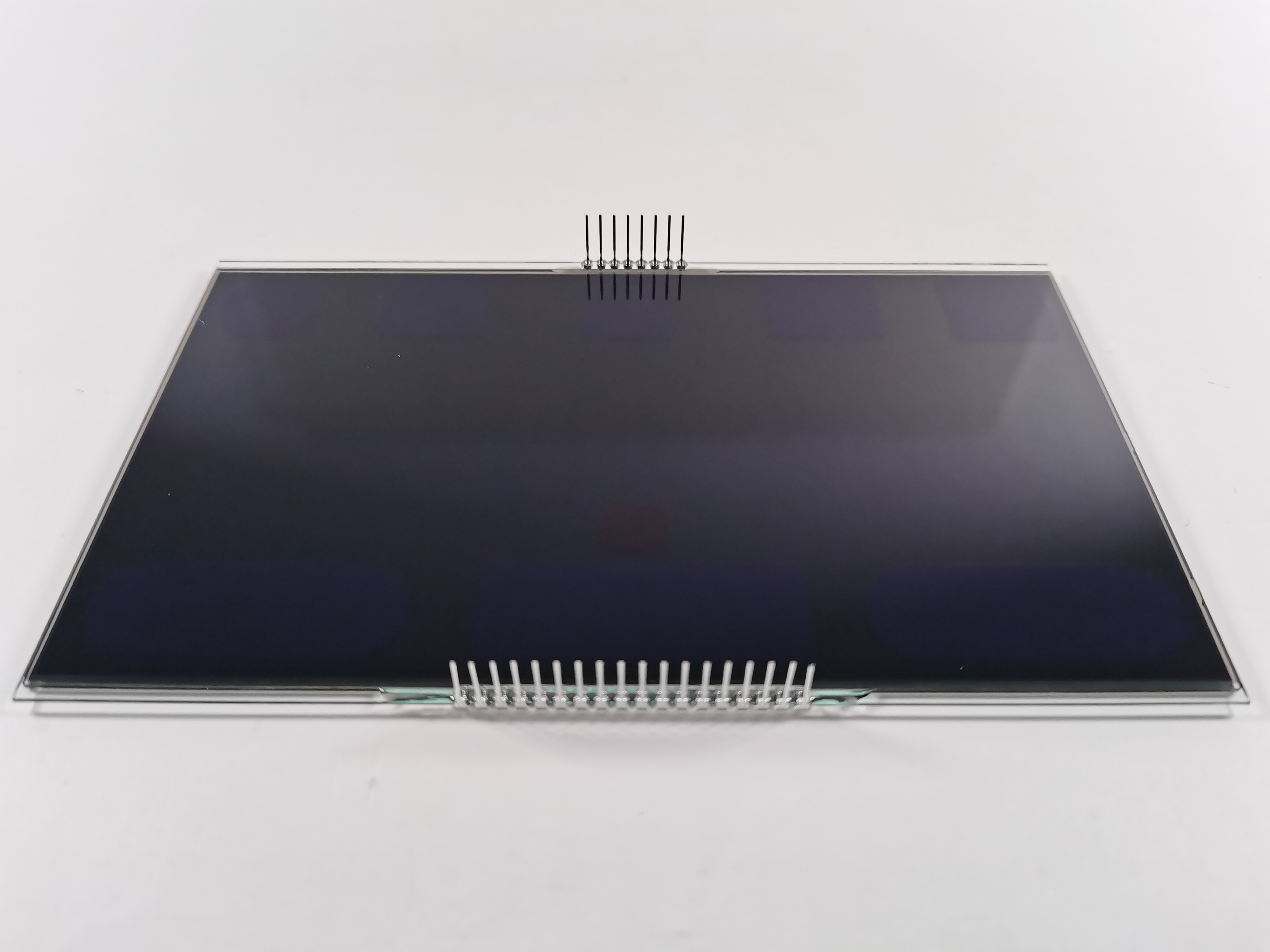 12 O Clock Negative VA LCD Display Black Segment Digit Graphic Lcd Glass Va Panel For Thermostat