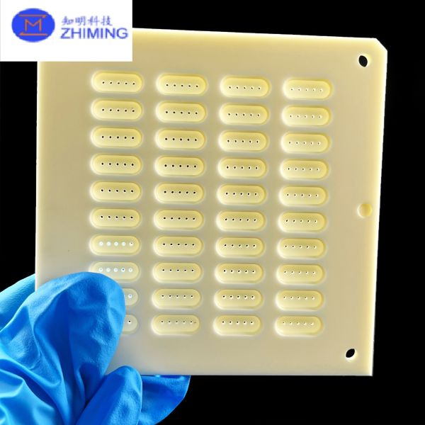 Alumina Ceramic Custom Component High Precision Multi-Hole Plate