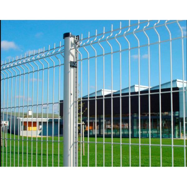 Customized Welded Mesh Security Fencing , Green Pvc Coated Welded Wire Mesh Fencing