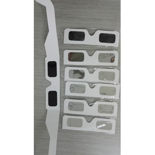 White Paper Eclipse Solar Filter Glasses , High Safe Solar Sun Viewing Glasses