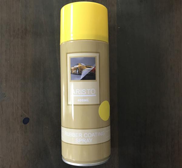 Quality Peelable Rubber Coating Spray Paint Water Based Paint  Yellow Color Aerosol for sale