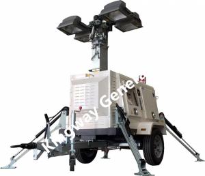 9m Lifting Height Light Tower Kubota Engine For Construction Site