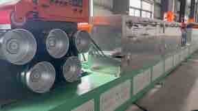 Single Screw Extruder Accuracy Automatic Pet Strap Extrusion Machine with 3 Cooling Zones