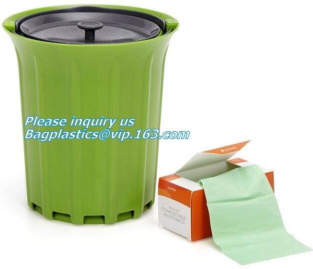 Custom Cornstarch 100% Compostable Biodegradable Trash bag,PLA compostable plastic fresh vegetables packaging bag PBAT