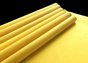China 12t-165t Yellow Textile Polyester Screen Printing Mesh Roll 80-420mesh on sale