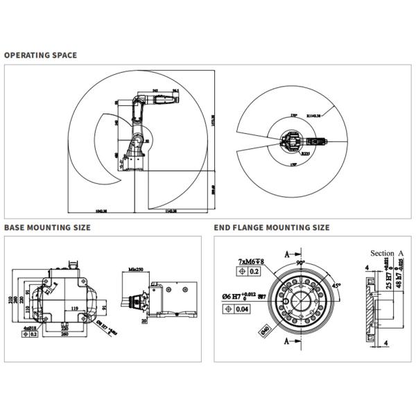 Desktop Robot In Handling Operations Machine Tending Sorting Assembling Grinding Polishing For PCB 3C Plastic ER10-1100