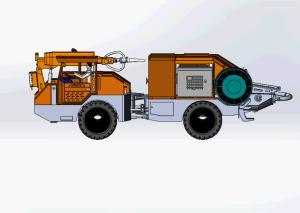 China KC2008J Wet Shotcrete Equipment Articulated Type For Underground And Mining wholesale