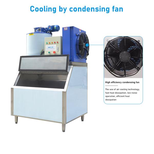 Food Shops Industrial Flake Ice Machine 5 Ton Stainless Steel 5 Ton Flake Ice Machine