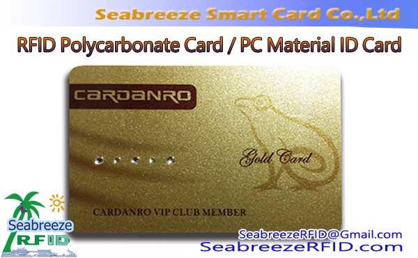 Quality Polycarbonate Material Card, PC Material High Temperature Resistant RFID Card for sale
