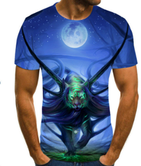 Tie Dye Round Neck Colored Sublimation Shirts Custom Made Sublimated Shirts