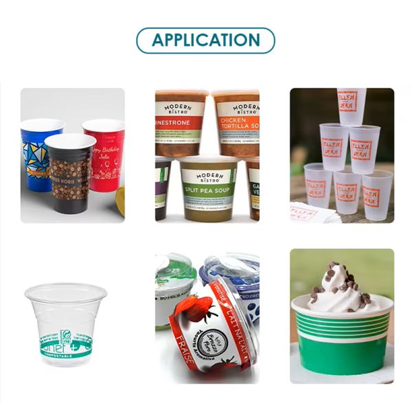 Semi Automatic Labeling Machine Desktop U Shaped Conical Cups Label Application Machine with Sticker Dispenser Machine