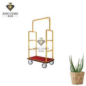 China Titanium Hotel Equipments And Supplies Luggage Cart 1140*70*640mm wholesale