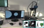 Screen Menu Laboratory Microscope Camera 4H * 4V Movable Direct Connect To