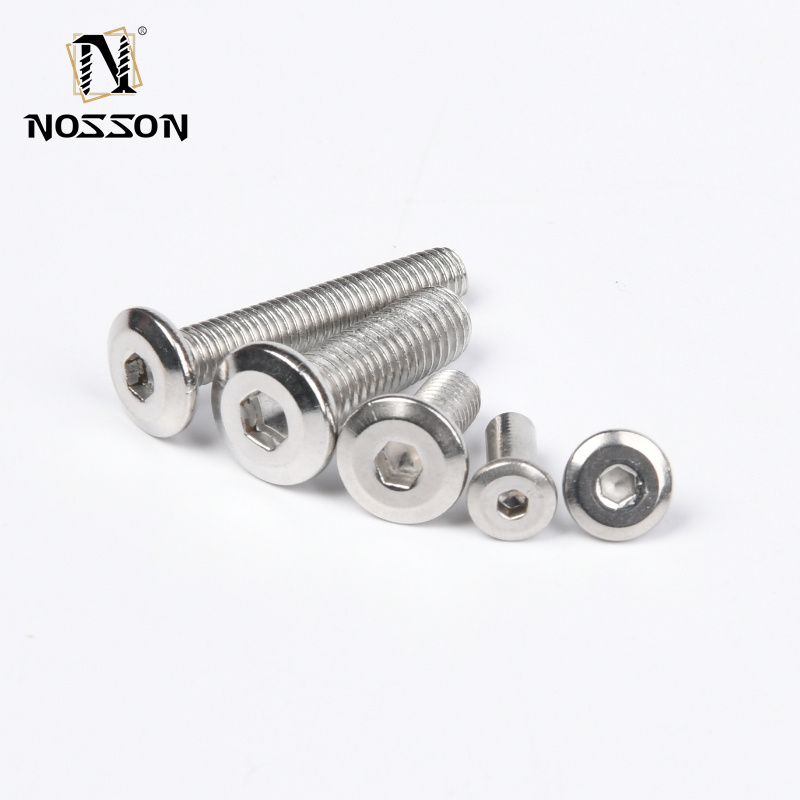 Metric Stainless Steel Countersunk Hex Socket Head Screw for Machine in Steel Material M6 M8 M10