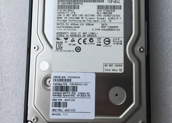HDD Style Server Hard Disk DS4232 X306A-R5 2TB 7.2K SATA Interface 46X1135