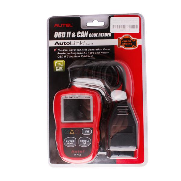 Quality Autel Autolink Diagnostic Scanner Al319 Obd II Eobd Code Reader Multi Languages Supported for sale