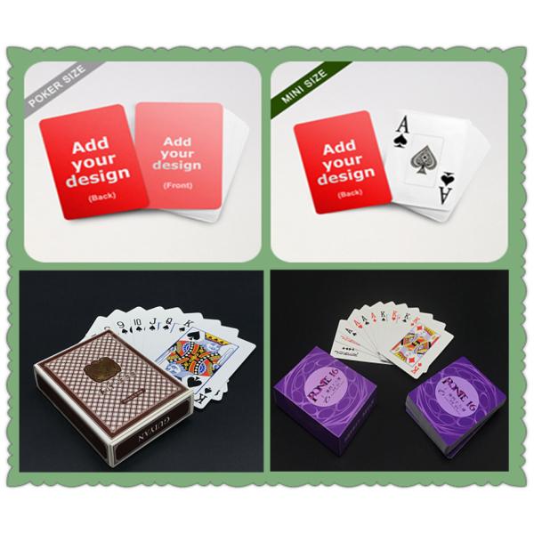Plastic Playing 0.32mm PVC Poker Cards Matt Laminated